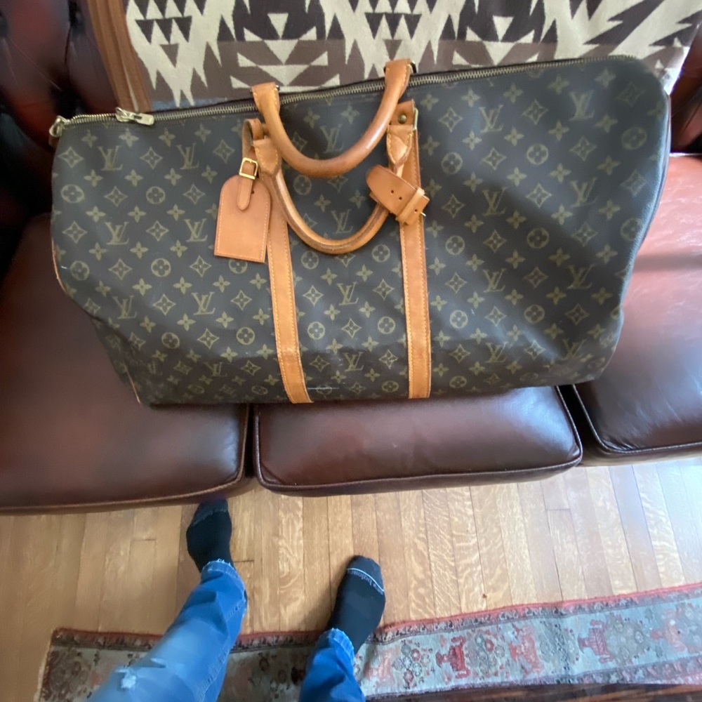 LV WELL PRESERVED 55 CM without strap - duffel - LV monogram canvas